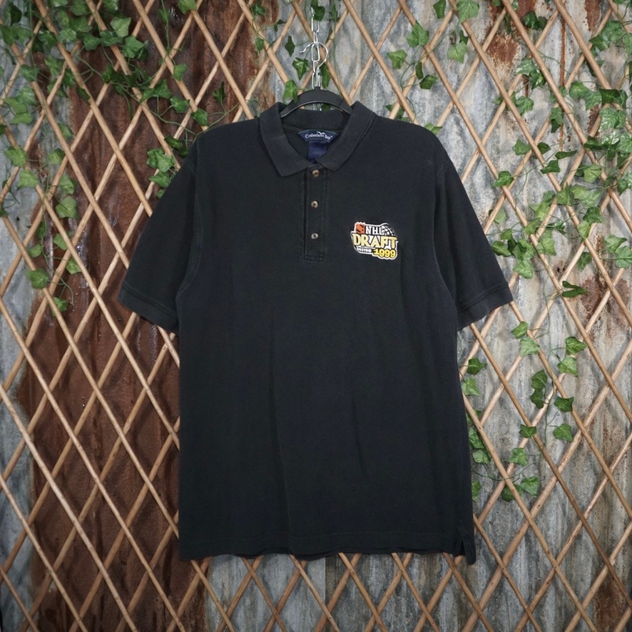Xl  Vintage Y2k Nhl Draft 90s Boston Embroider 1999 Polo